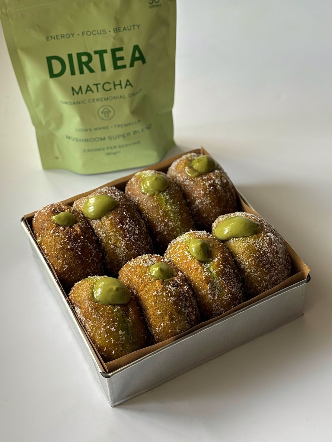 DIRTEA Matcha Doughnuts