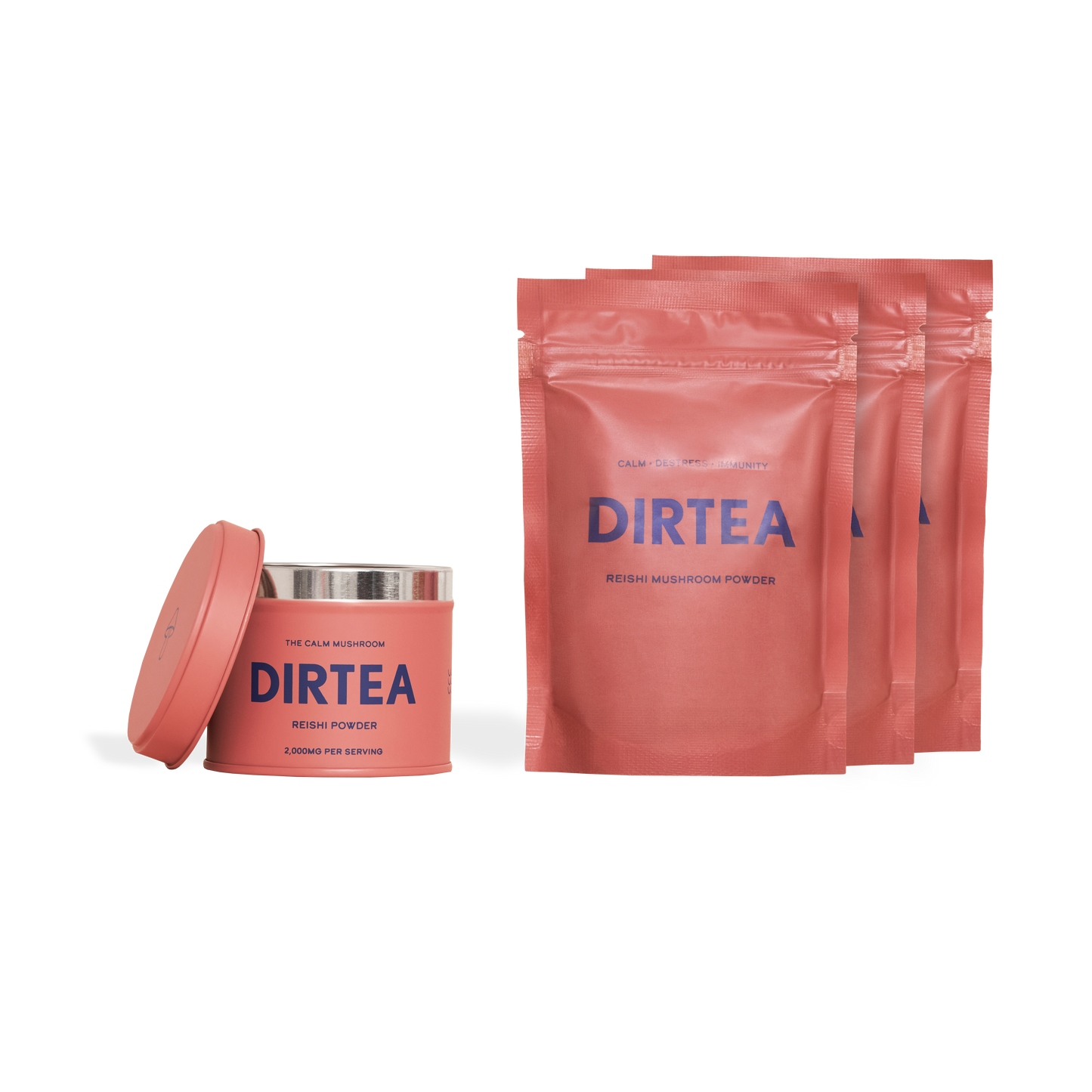 Dirtea Reishi Tin & 3 Pouches