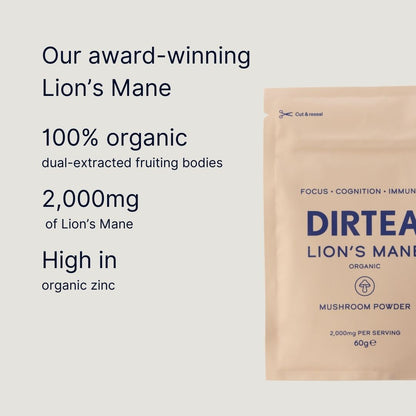 Lion's Mane Mushroom Powder (60g Pouch)