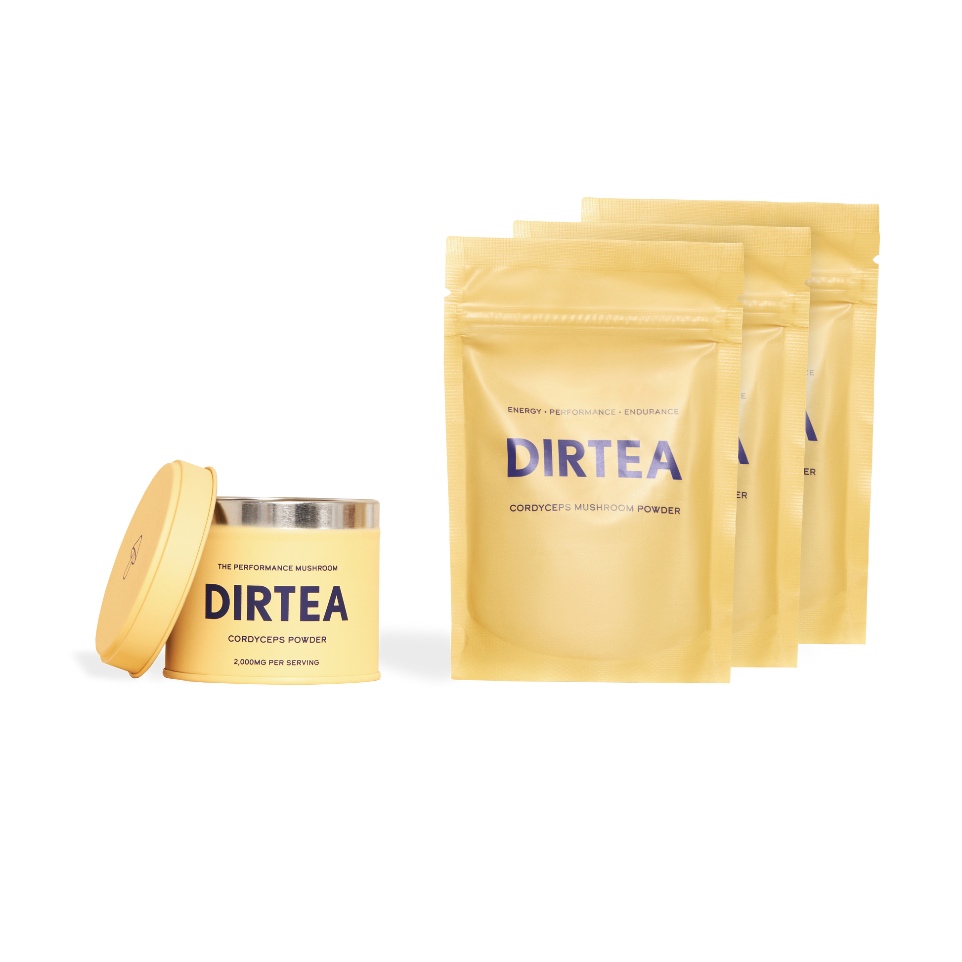 Dirtea Cordyceps Tin & Pouches